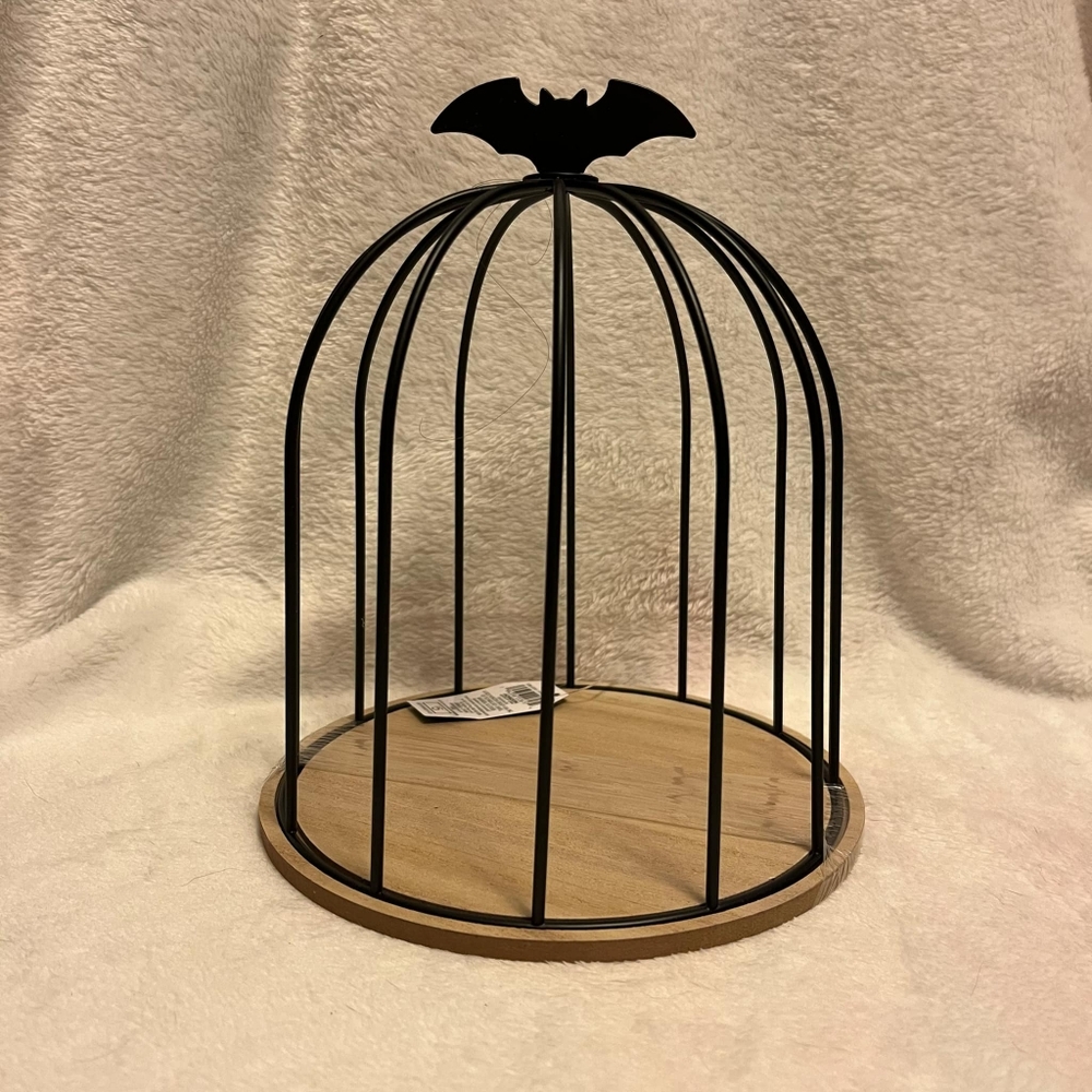 Target Bullseye DISCONTINUED Black Bat Halloween Birdcage